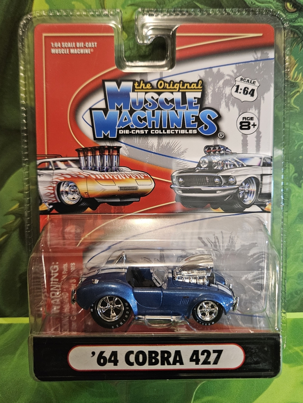 'Vintage Muscle Machines '64 Cobra 427 Die-Cast Collector Car - Blue